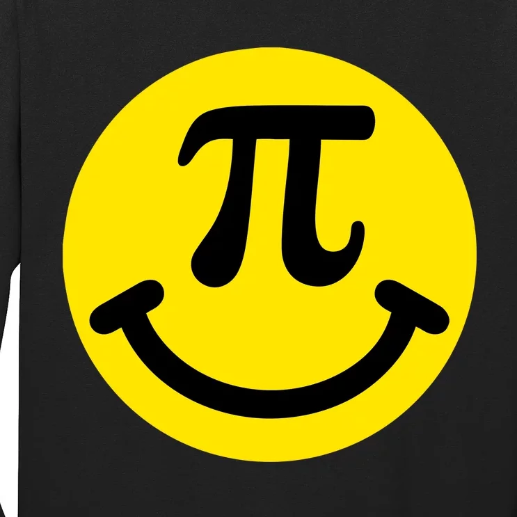 Pi Day Smiley Face 3.14 Math Geek Long Sleeve Shirt