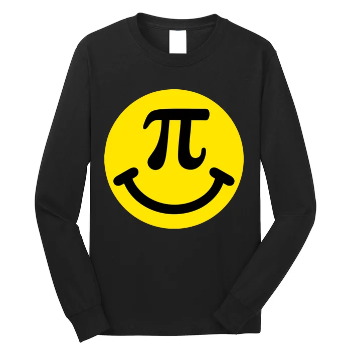 Pi Day Smiley Face 3.14 Math Geek Long Sleeve Shirt