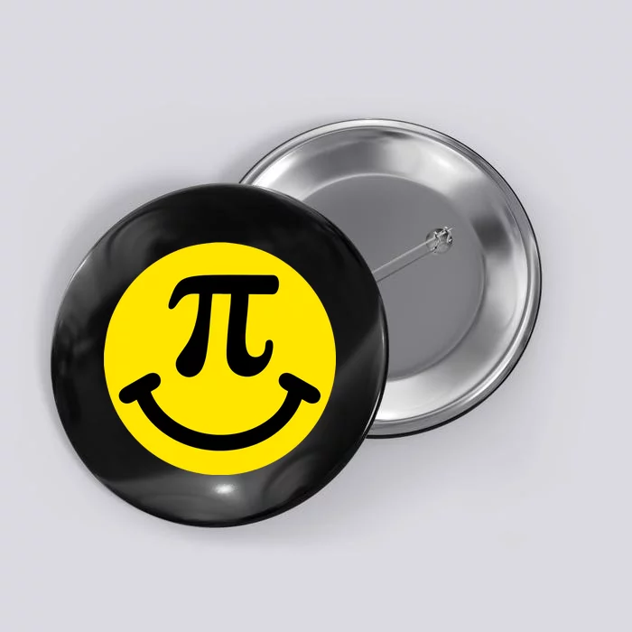 Pi Day Smiley Face 3.14 Math Geek Button