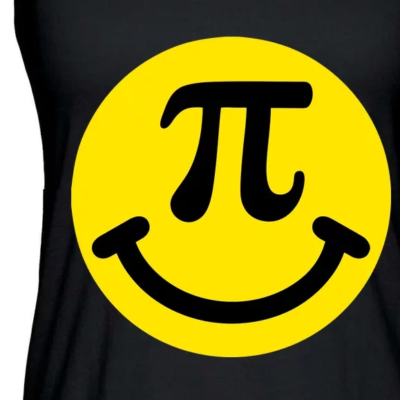 Pi Day Smiley Face 3.14 Math Geek Ladies Essential Flowy Tank