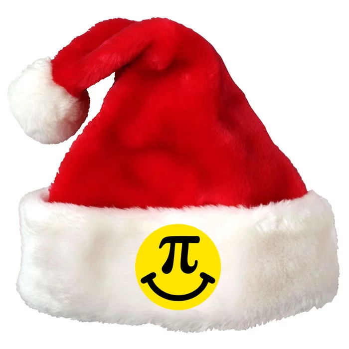 Pi Day Smiley Face 3.14 Math Geek Premium Christmas Santa Hat