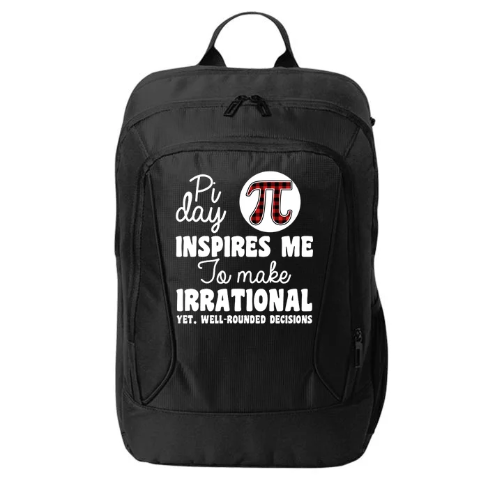 Pi Inspires Me Funny Pi Day 3.14 City Backpack