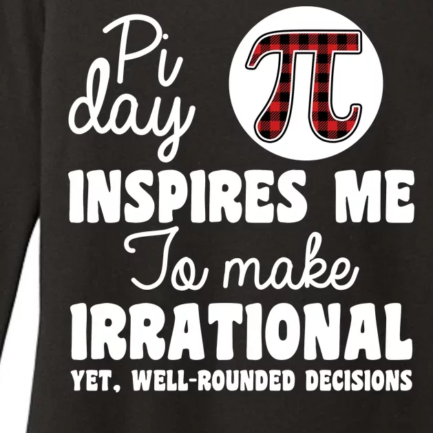 Pi Inspires Me Funny Pi Day 3.14 Womens CVC Long Sleeve Shirt