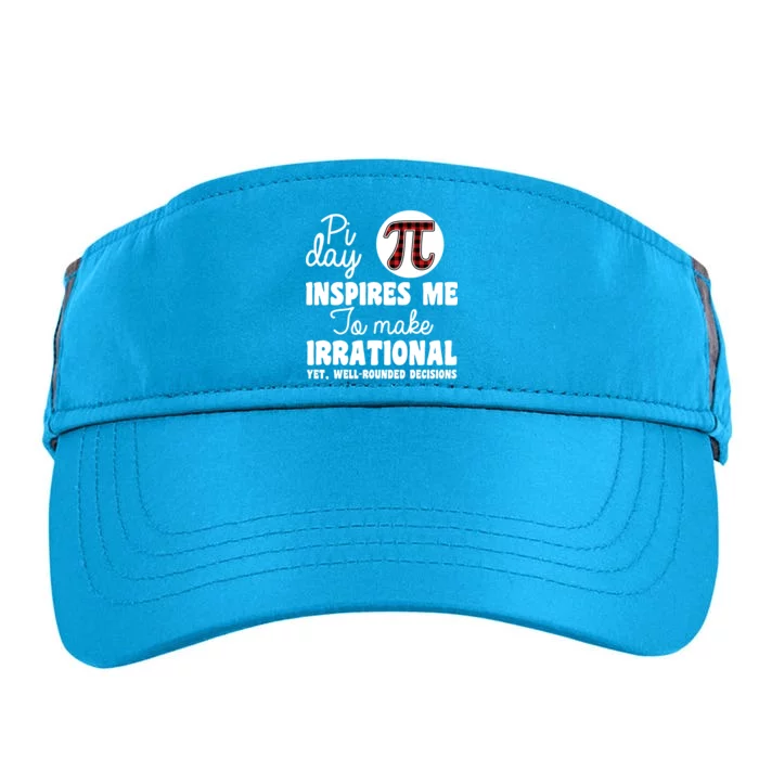 Pi Inspires Me Funny Pi Day 3.14 Adult Drive Performance Visor