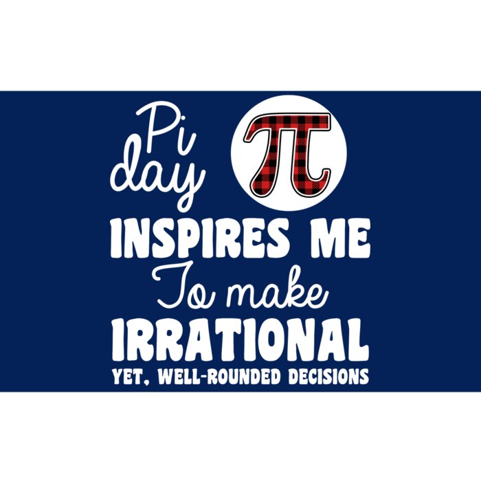 Pi Inspires Me Funny Pi Day 3.14 Bumper Sticker