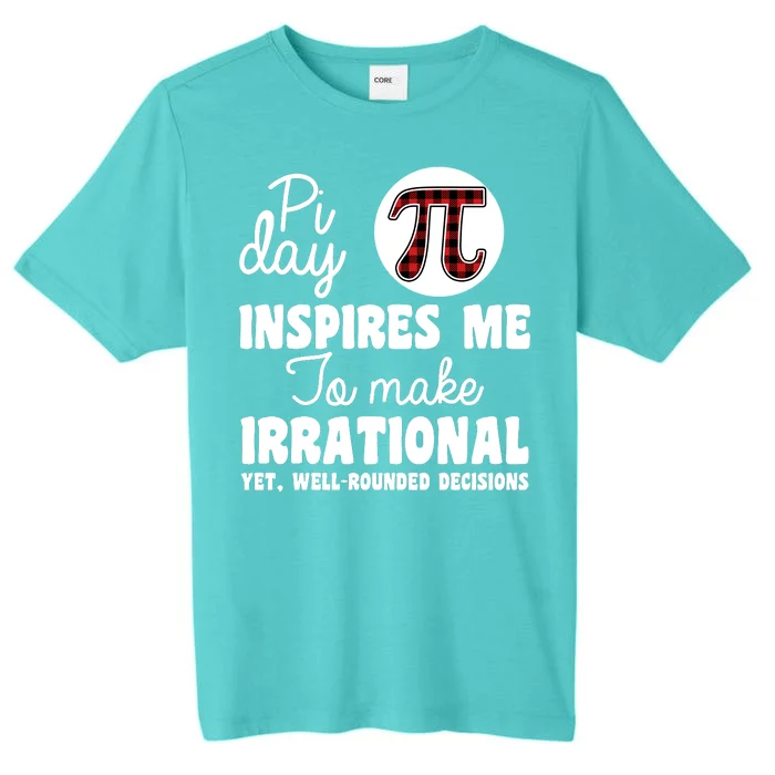 Pi Inspires Me Funny Pi Day 3.14 ChromaSoft Performance T-Shirt