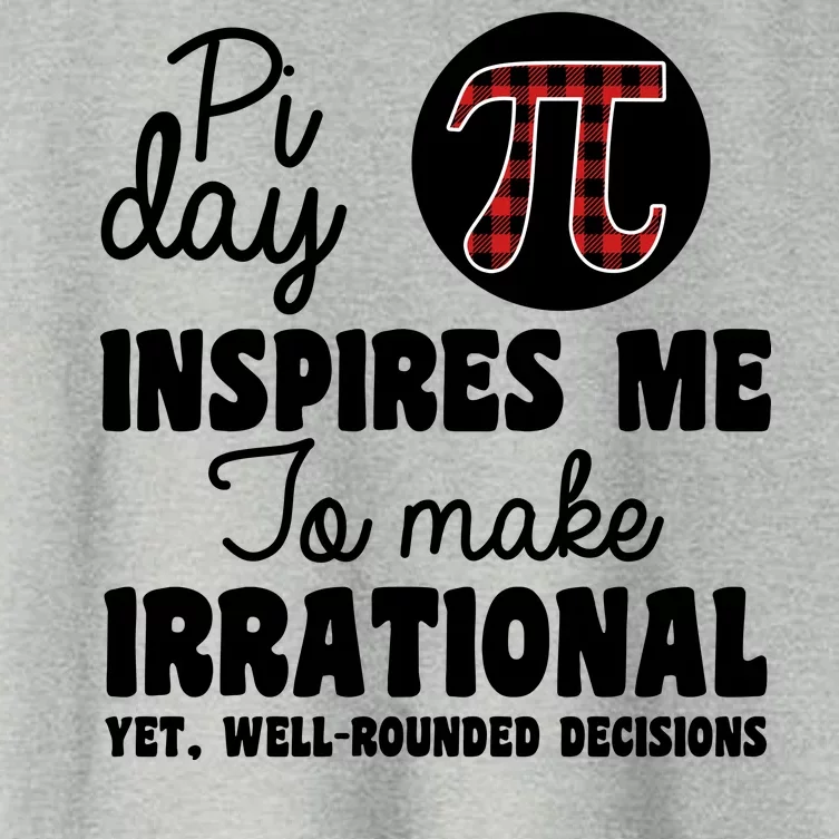 Pi Inspires Me Funny Pi Day 3.14 Women's Crop Top Tee