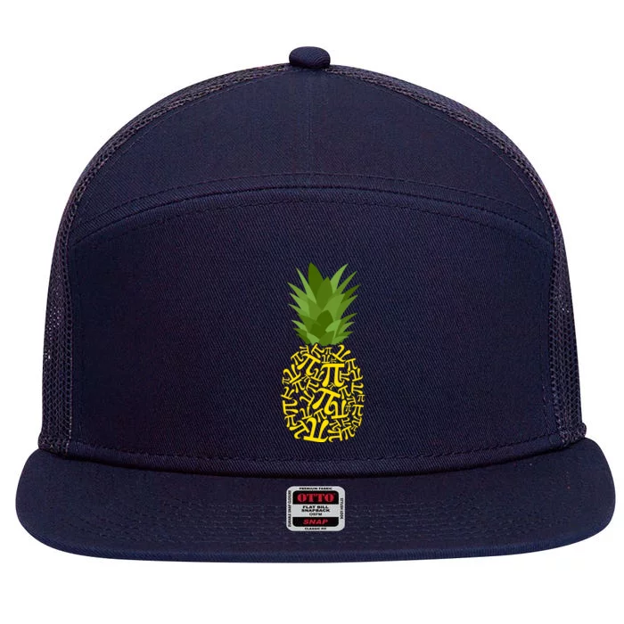 Pi-neapple Pi Day 7 Panel Mesh Trucker Snapback Hat