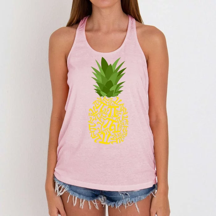 Pi-neapple Pi Day Women's Knotted Racerback Tank