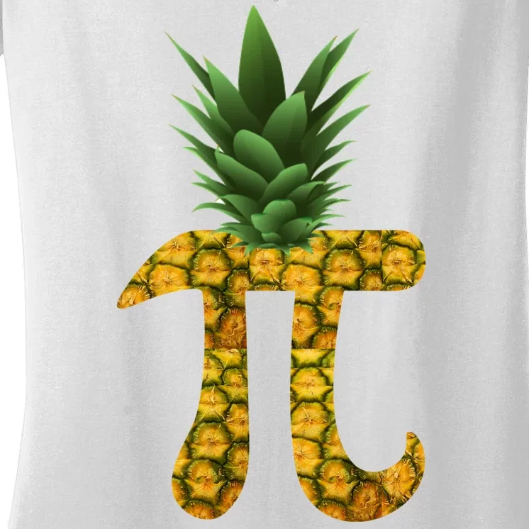 Pi-neapple Pineapple Pi Day Women's V-Neck T-Shirt