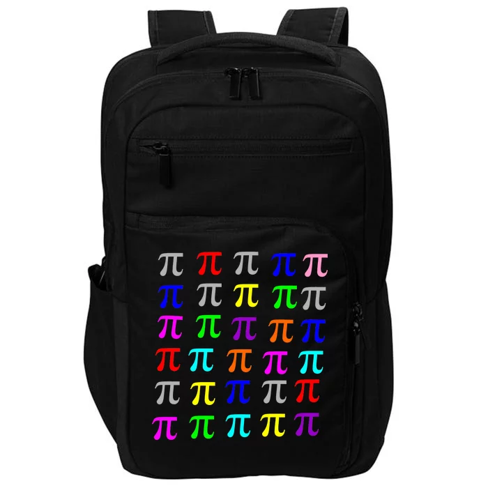 Pi Plaid Rainbow Pride Pi Day Collage Impact Tech Backpack