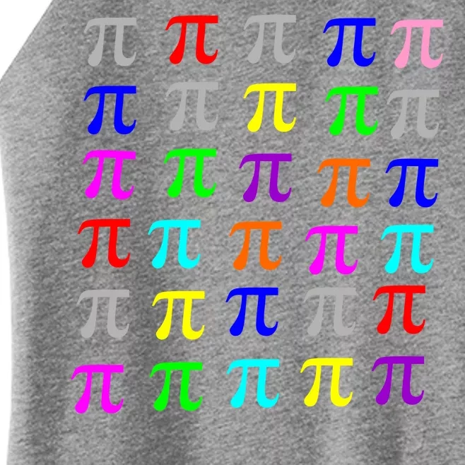 Pi Plaid Rainbow Pride Pi Day Collage Women’s Perfect Tri Rocker Tank