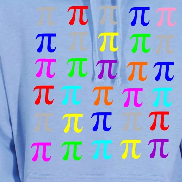 Pi Plaid Rainbow Pride Pi Day Collage Unisex Surf Hoodie