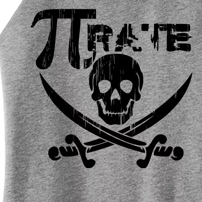 PI Rate Math Skull and Cross Swords Women’s Perfect Tri Rocker Tank