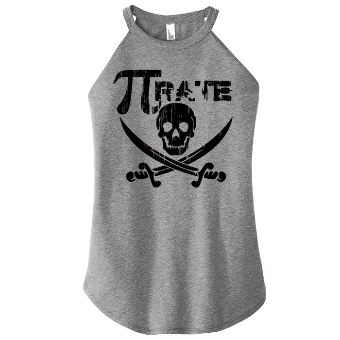 PI Rate Math Skull and Cross Swords Women’s Perfect Tri Rocker Tank