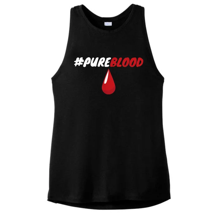 Pureblood Impeach 46 Joe Biden Anti Biden Ladies Tri-Blend Wicking Tank