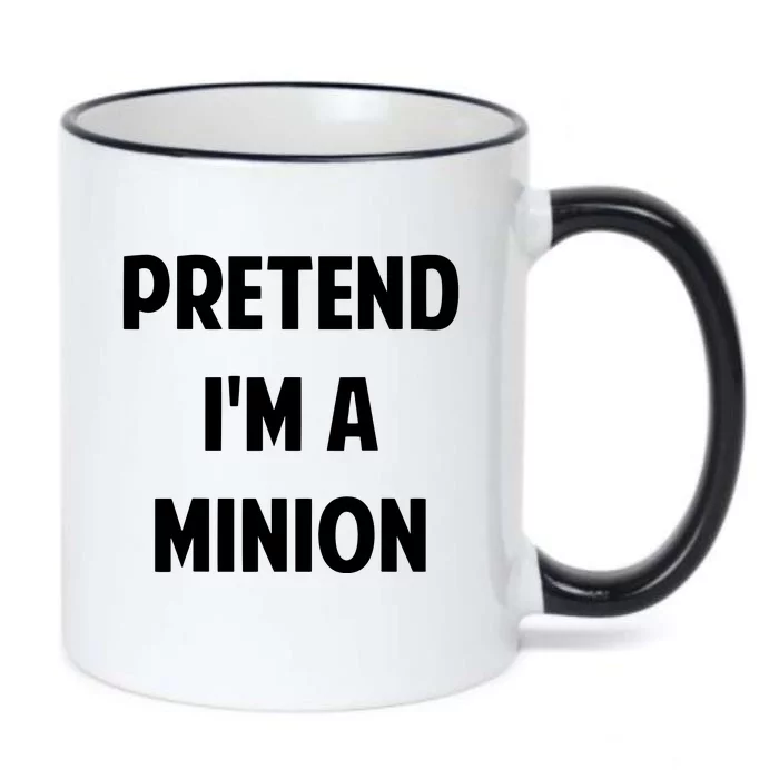 Pretend IM A Minion Costume Party Funny Halloween Minion Black Color Changing Mug