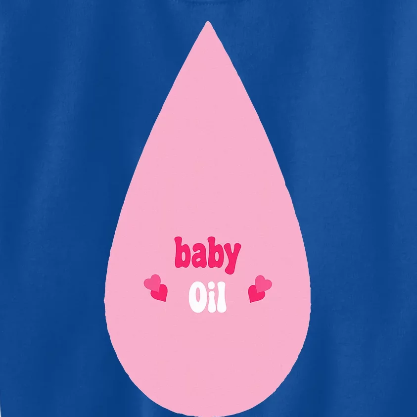 Pretend IM A Baby Oil Bottle Lazy Costume Kids Sweatshirt