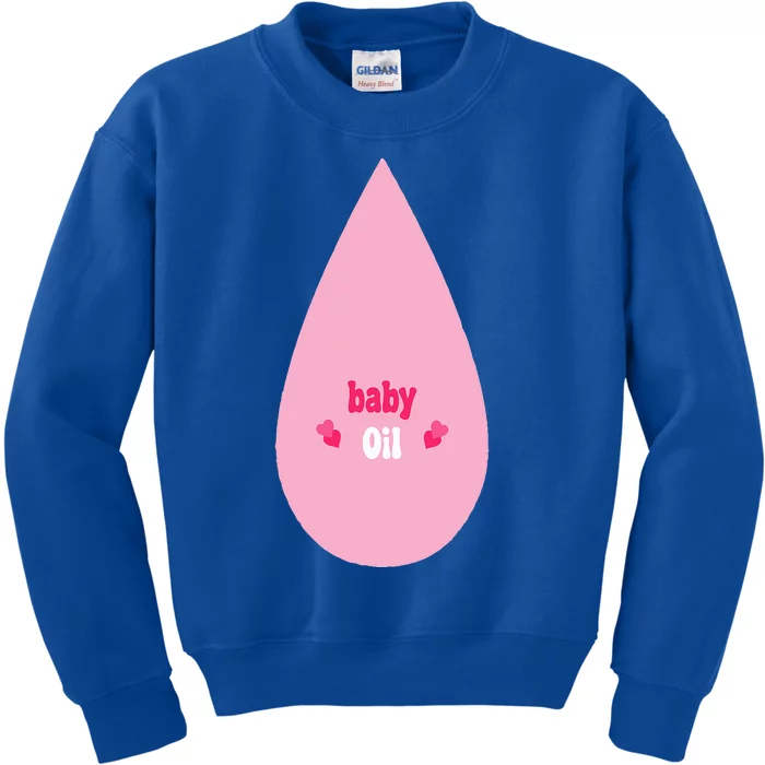 Pretend IM A Baby Oil Bottle Lazy Costume Kids Sweatshirt