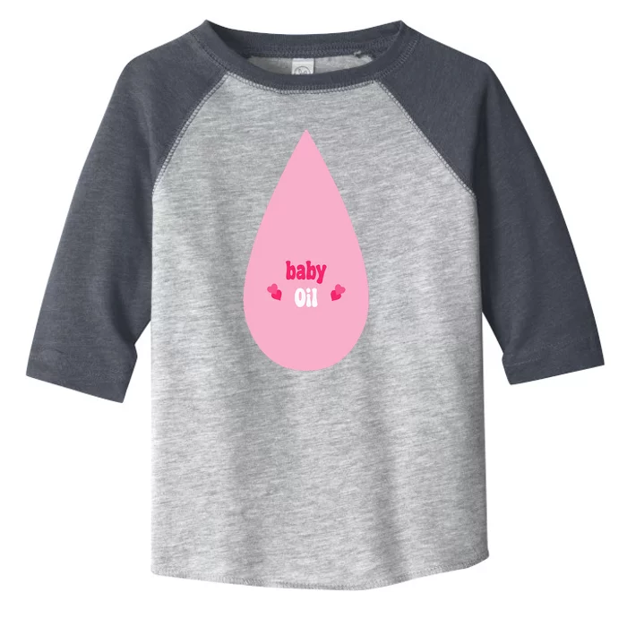 Pretend IM A Baby Oil Bottle Lazy Costume Toddler Fine Jersey T-Shirt