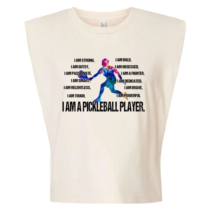 Pickleball I Am Trong Garment-Dyed Women's Muscle Tee