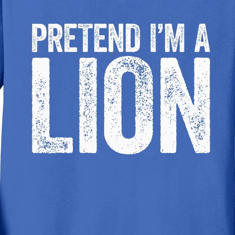 Pretend IM A Lion Matching Costume Kids Long Sleeve Shirt