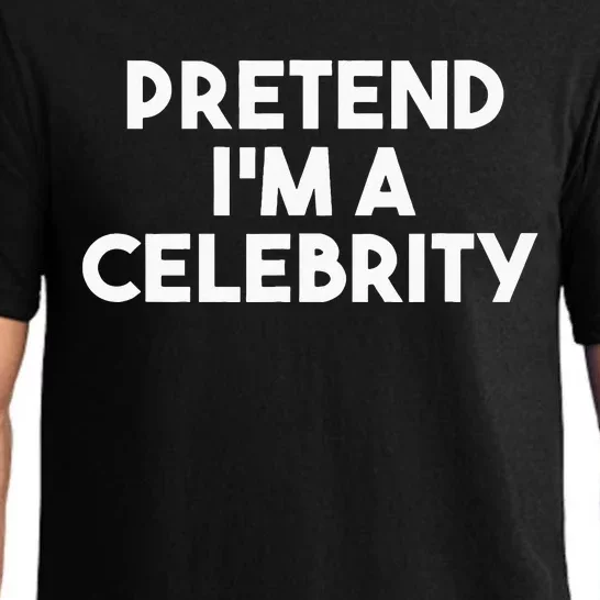 Pretend Im A Celebrity Funny Lazy Halloween Costume Pajama Set