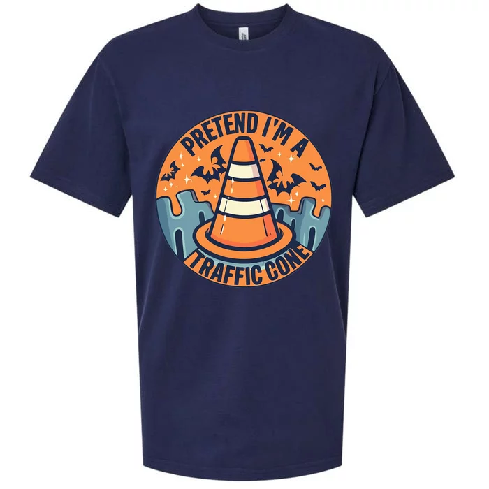 PRETEND IM A TRAFFIC CONE Halloween Costume Sueded Cloud Jersey T-Shirt