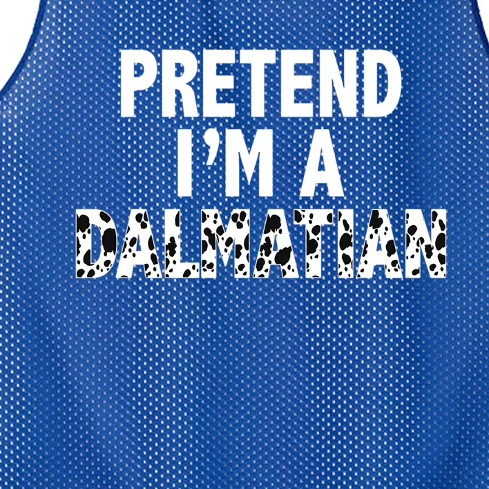 Pretend Im A Dalmatian Costume Funny Halloween Party Meaningful Gift Mesh Reversible Basketball Jersey Tank