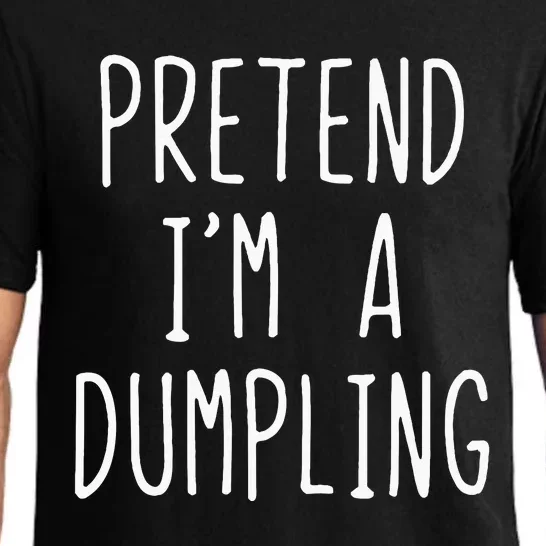 Pretend IM A Dumpling Costume Halloween Lazy Easy Pajama Set