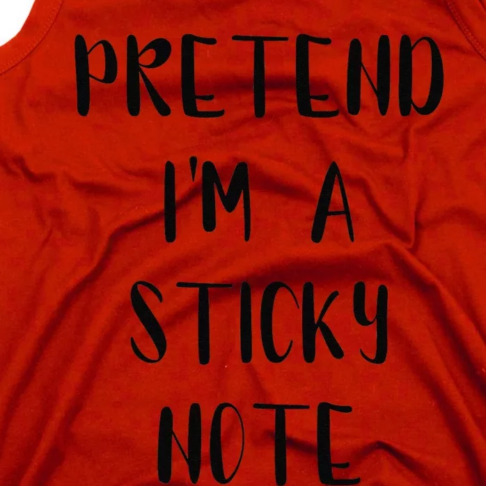 Pretend IM A Sticky Note Funny Lazy Easy Outfit Halloween Tank Top