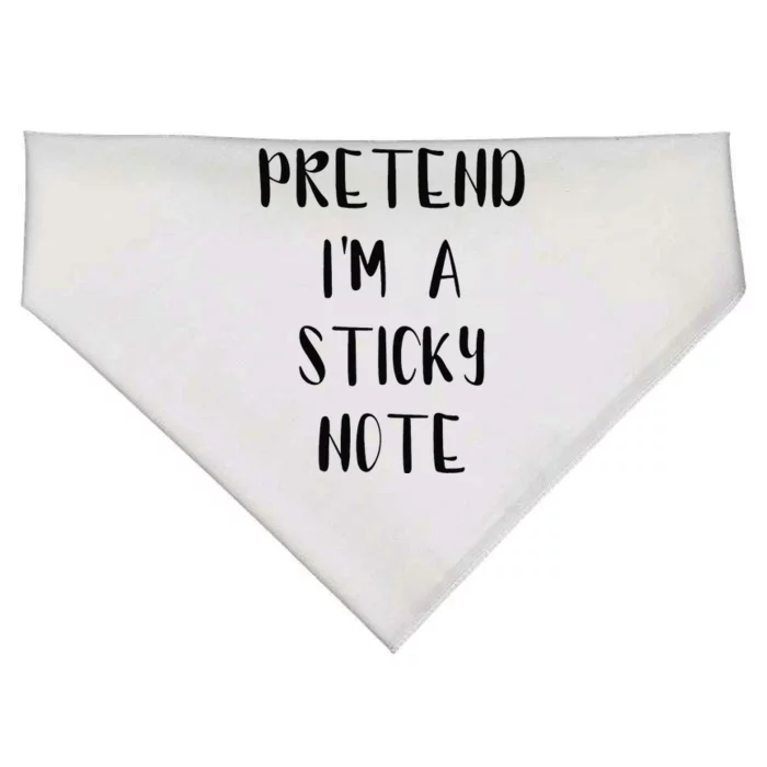 Pretend IM A Sticky Note Funny Lazy Easy Outfit Halloween USA-Made Doggie Bandana