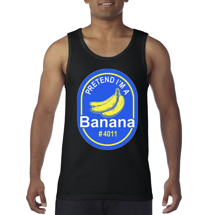 Pretend Im A Banana Lazy Halloween Last Minute Costume Tank Top