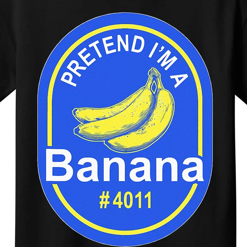 Pretend Im A Banana Lazy Halloween Last Minute Costume Kids T-Shirt