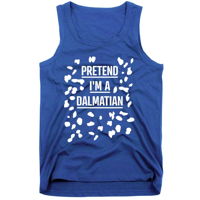 Pretend Im A Dalmatian Cool Gift Funny Lazy Halloween Costume Gift Tank Top