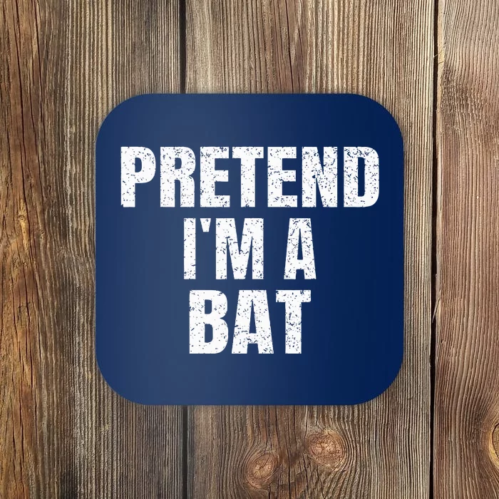 Pretend IM A Bat Family Group Easy Halloween Costume Coaster