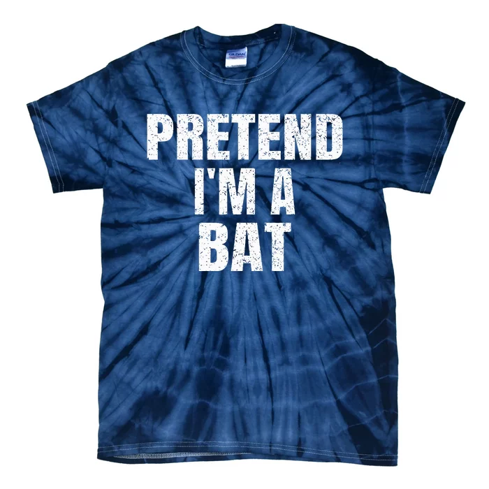 Pretend IM A Bat Family Group Easy Halloween Costume Tie-Dye T-Shirt