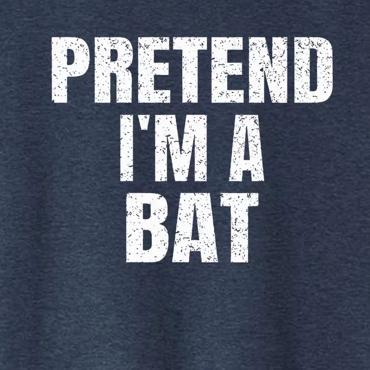 Pretend IM A Bat Family Group Easy Halloween Costume Women's Crop Top Tee