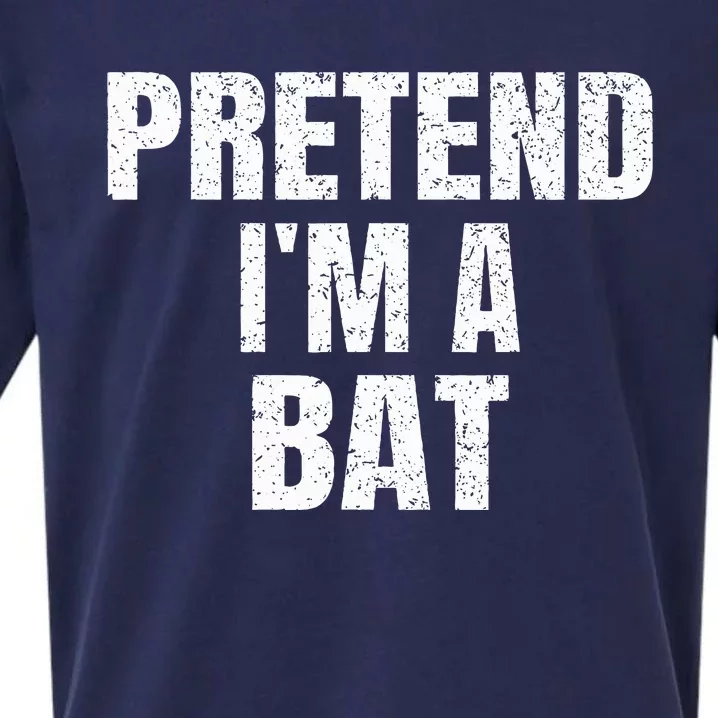 Pretend IM A Bat Family Group Easy Halloween Costume Sueded Cloud Jersey T-Shirt