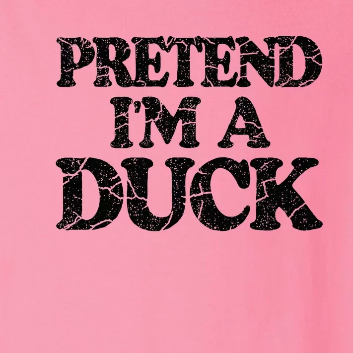 Pretend IM A Duck Diy Easy Halloween Costume Toddler Long Sleeve Shirt