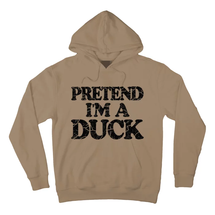 Pretend IM A Duck Diy Easy Halloween Costume Hoodie