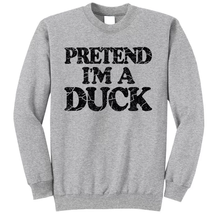 Pretend IM A Duck Diy Easy Halloween Costume Sweatshirt