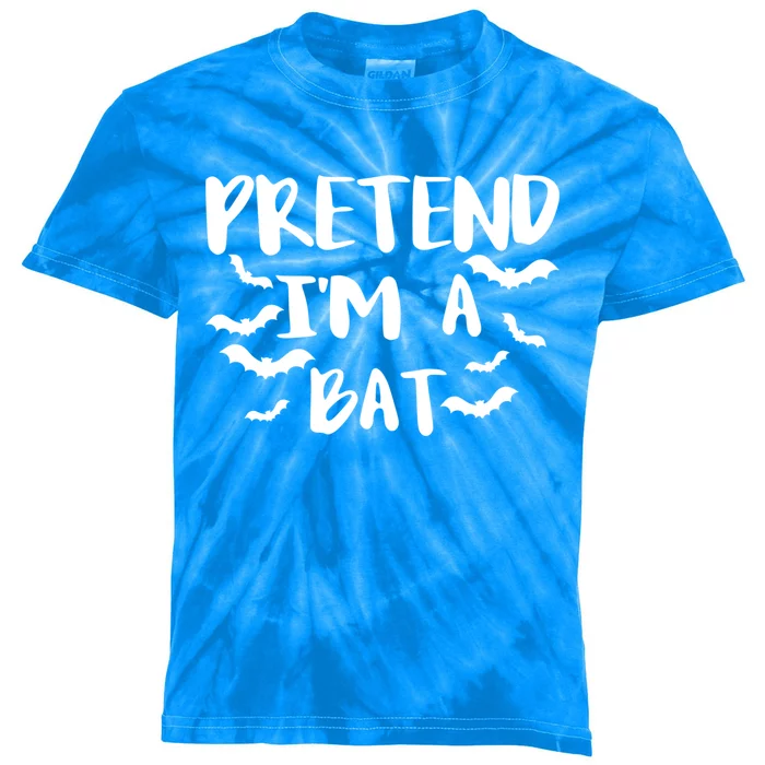 Pretend Im A Bat Gift Kids Tie-Dye T-Shirt