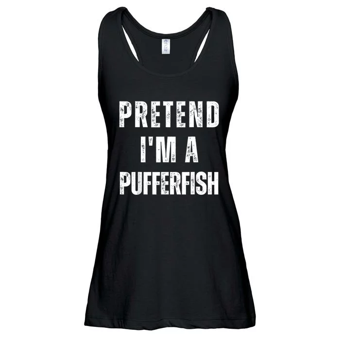 Pretend IM A Pufferfish Matching Costume Funny Halloween Ladies Essential Flowy Tank