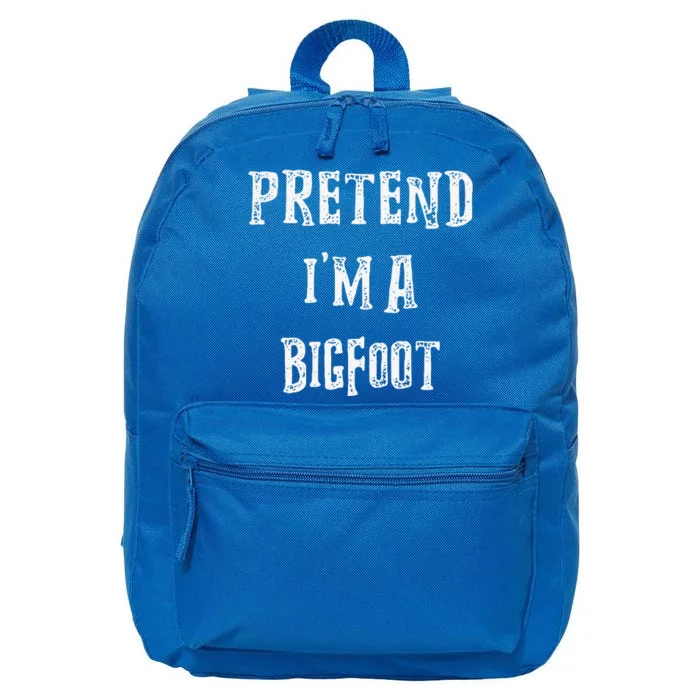 Pretend Im A Bigfoot Halloween Costume Couples Matching 16 in Basic Backpack