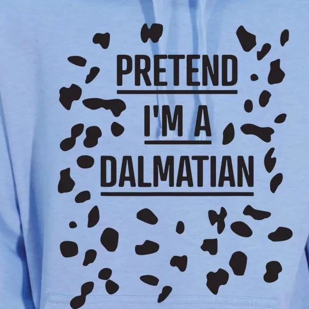 Pretend Im A Dalmatian Funny Lazy Halloween Costume Unisex Surf Hoodie