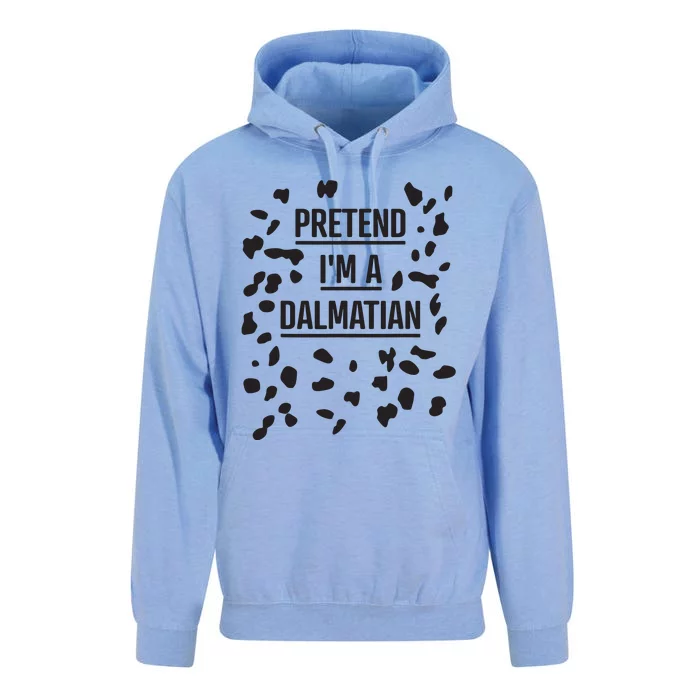 Pretend Im A Dalmatian Funny Lazy Halloween Costume Unisex Surf Hoodie