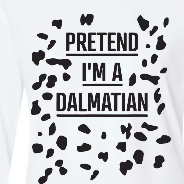 Pretend Im A Dalmatian Funny Lazy Halloween Costume Womens Cotton Relaxed Long Sleeve T-Shirt