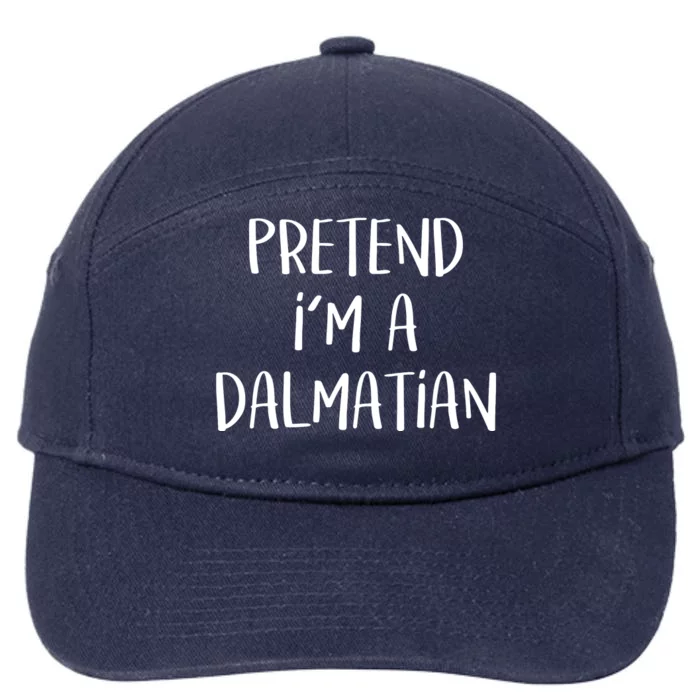 Pretend Im A Dalmatian Costume Funny Halloween Party 7-Panel Snapback Hat