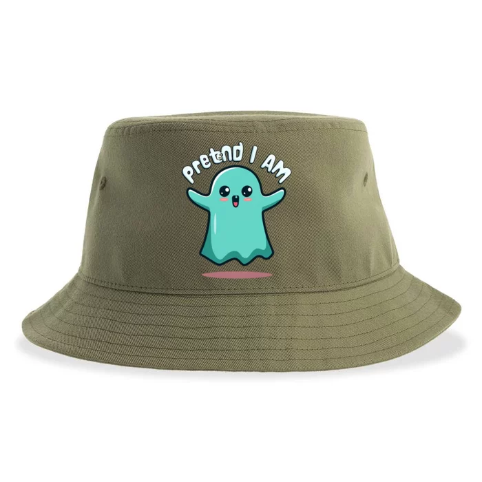 Pretend IM A Boo Ghost And LetS Haunt This Halloween Gift Sustainable Bucket Hat